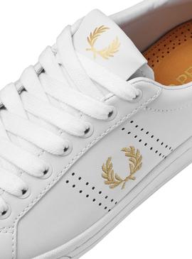 Zapatillas Fred Perry B721 Blanco Para Hombre