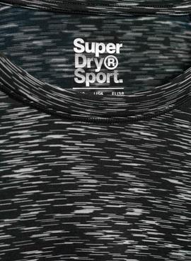 Camiseta Superdry Pigment Negro Para Mujer