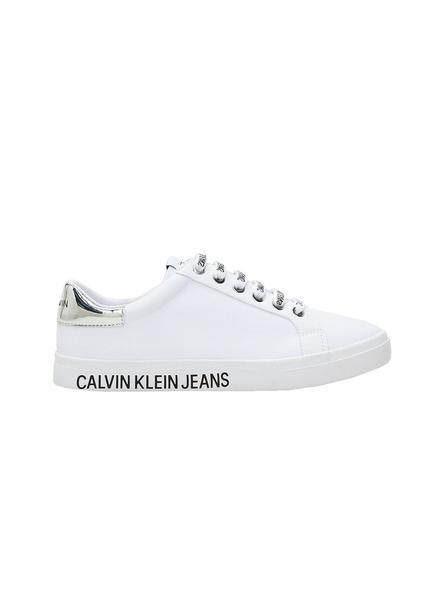 que te diviertas Hacer deporte basura Zapatillas Calvin Klein Low Profile Blanco Mujer