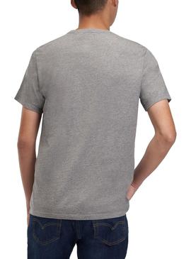 Camiseta Levis Original Gris Para Hombre