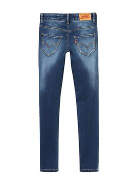 Pantalon Levis 710 Indigo Lavado Para Niña