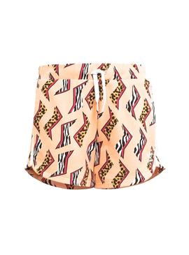 Short Adidas Allover Print Rosa Para Niña
