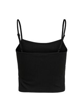 Top Only Larra Cropped Negro Para Mujer