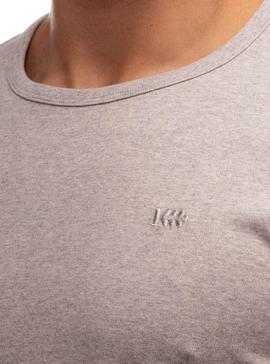 Camiseta Klout Organic Premium Gris para Hombre