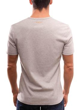 Camiseta Klout Organic Premium Gris para Hombre