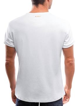 Camiseta Klout Organic Premium Blanco para Hombre