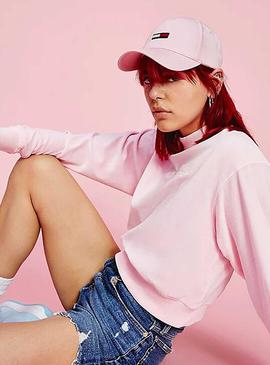 Gorra Tommy Jeans Pastel Rosa Para Mujer