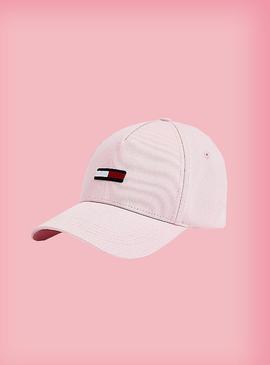 Gorra Tommy Jeans Pastel Rosa Para Mujer