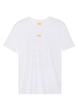 Camiseta Klout Crucigrama Blanco Para Hombre