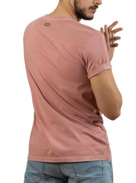 Camiseta Klout Dyed Rosa Para Hombre