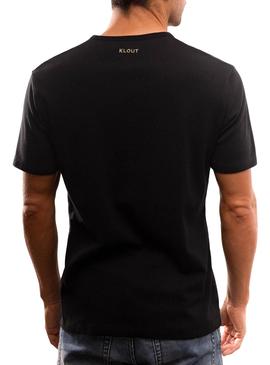 Camiseta Klout Organic Premium Negro para Hombre