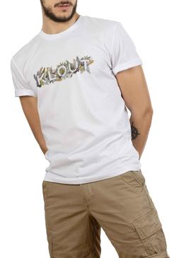 Camiseta Klout Blanca Millan Silvestre Hombre