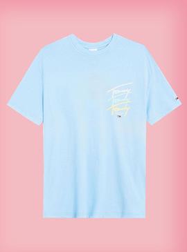 Camiseta tommy Jeans Pastel Logo Repeat Hombre