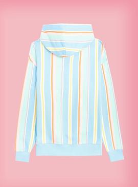 Sudadera Tommy Jeans Pastel Rayas Capucha Hombre