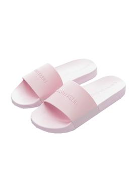 Chanclas Calvin Klein Institutional Rosa Mujer