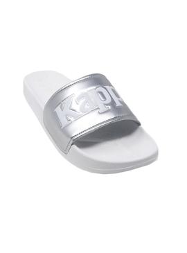 Chanclas Kappa Adam 9 Blanco Para Mujer