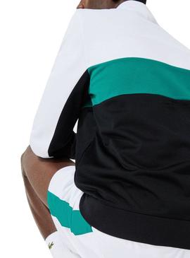 Chaqueta Lacoste Color Block Blanco Para Hombre