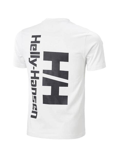 Camiseta Helly Hansen Logo YO20 Blanco Para Hombre