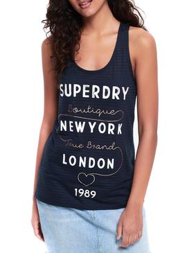 Camiseta Superdry True Stripe Para Mujer