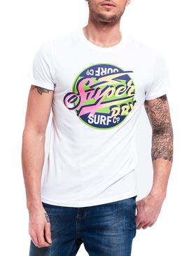 Camiseta Superdry Reworked Blanco Para Hombre