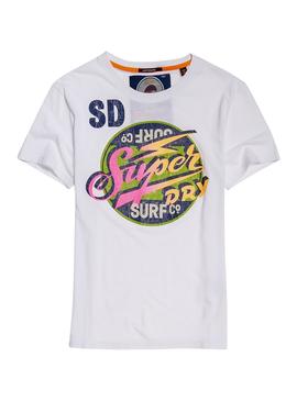 Camiseta Superdry Reworked Blanco Para Hombre