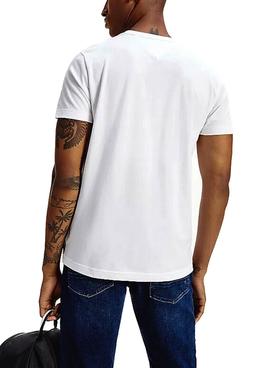 Camiseta Tommy Hilfiger Logo Box Blanco Hombre