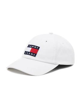 Gorra Tommy Jeans Heritage Blanco Para Hombre