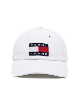 Gorra Tommy Jeans Heritage Blanco Para Hombre