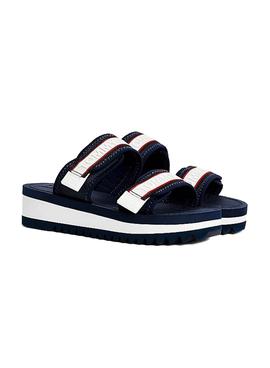 Sandalias Tommy Hilfiger Color Pop Marino Mujer