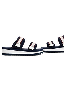 Sandalias Tommy Hilfiger Color Pop Marino Mujer