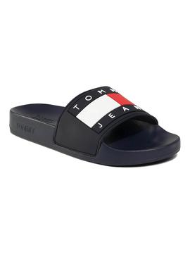 Chanclas Tommy Jeans Essential Negro Para Mujer