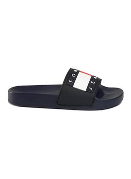 Chanclas Tommy Jeans Essential Negro Para Mujer