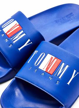 Chanclas Tommy Jeans Pool Azul Para Hombre