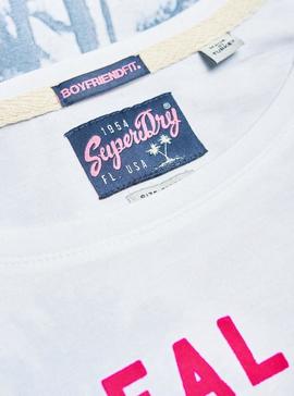 Camiseta Superdry Miami Blanco Para Mujer