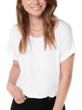 Camiseta Only Moster Blanca Para Mujer