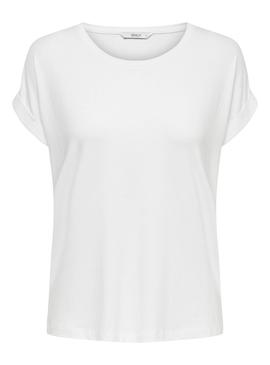 Camiseta Only Moster Blanca Para Mujer