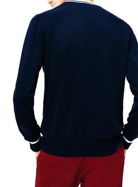 Jersey Lacoste AH9691 Azul Marino Para Hombre