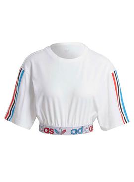 Camiseta Adidas Primeblue Blanco Para Mujer