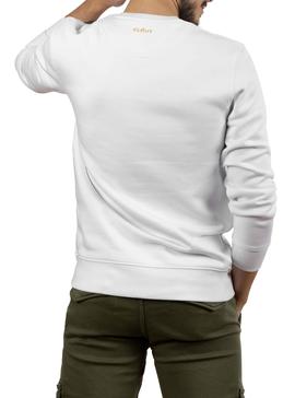 Sudadera Klout Básica Blanca Para Hombre