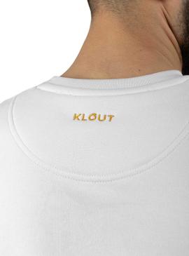 Sudadera Klout Básica Blanca Para Hombre