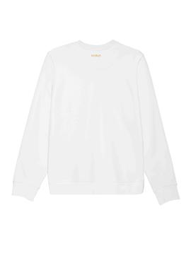 Sudadera Klout Básica Blanca Para Hombre