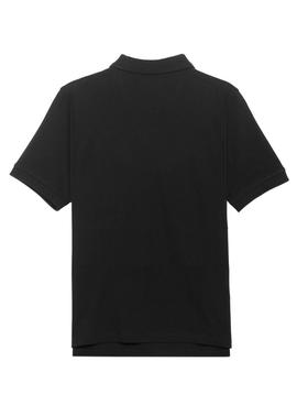 Polo Klout Básico Negro para Hombre