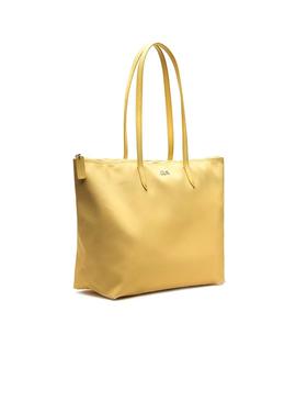 Bolso Lacoste L Shopping Amarillo Mujer