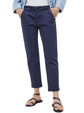 Pantalón Pepe Jeans Maura Azul Marino Para Mujer