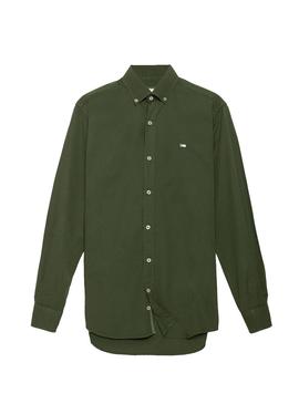 Camisa Klout Sarga Verde para Hombre