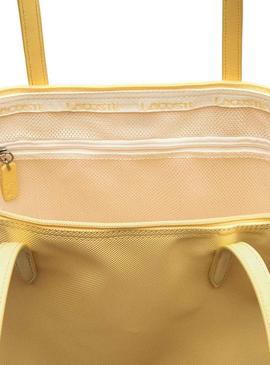 Bolso Lacoste L Shopping Amarillo Mujer