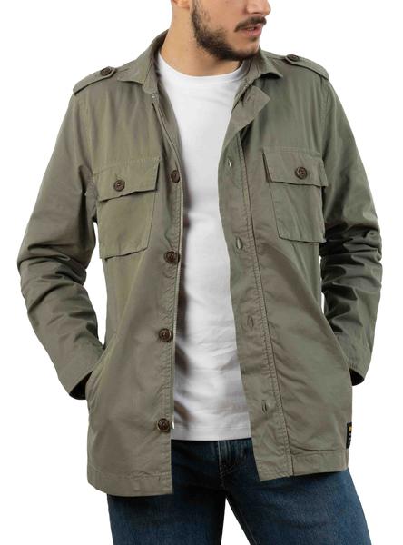 Sobrecamisa Klout Sahariana Verde Para Hombre