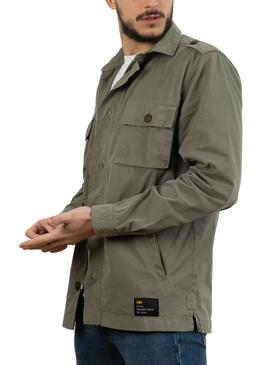 Sobrecamisa Klout Sahariana Verde Para Hombre