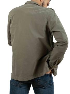 Sobrecamisa Klout Sahariana Verde Para Hombre