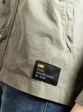 Sobrecamisa Klout Sahariana Verde Para Hombre